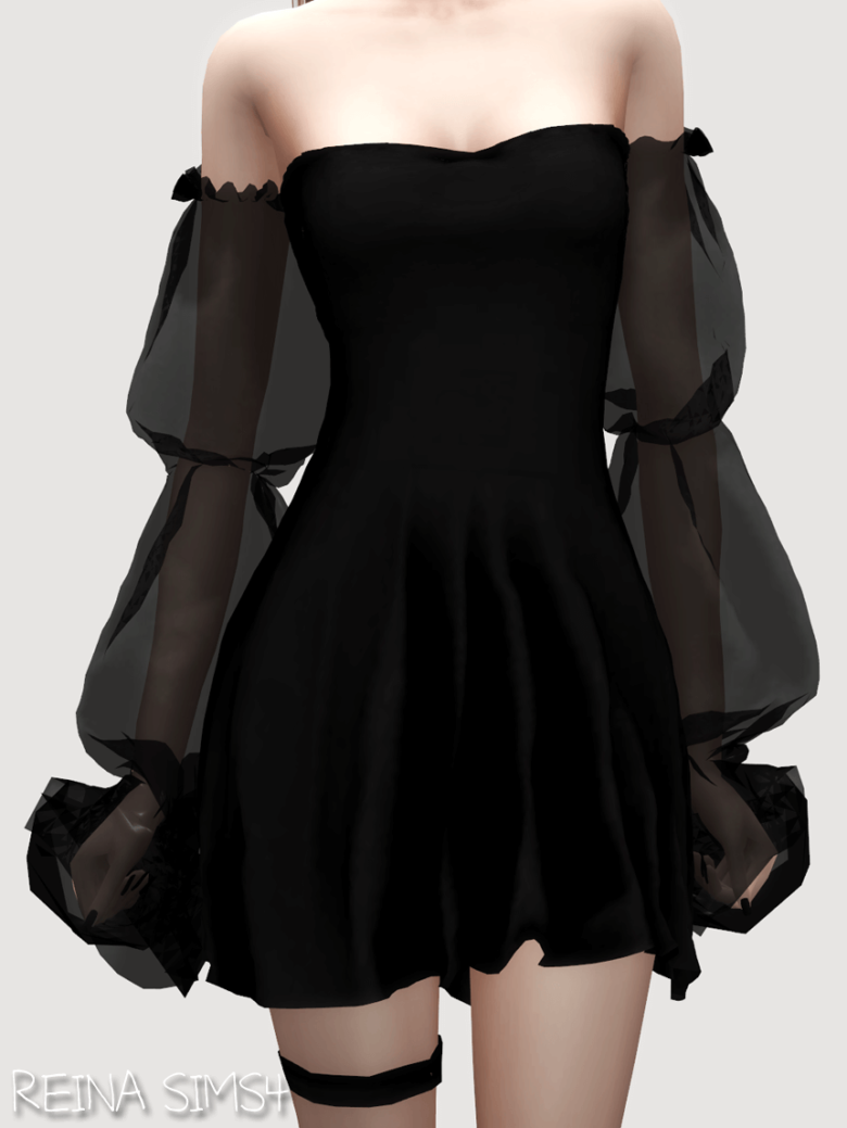 Sims 4 May Gothic Dress The Sims Book